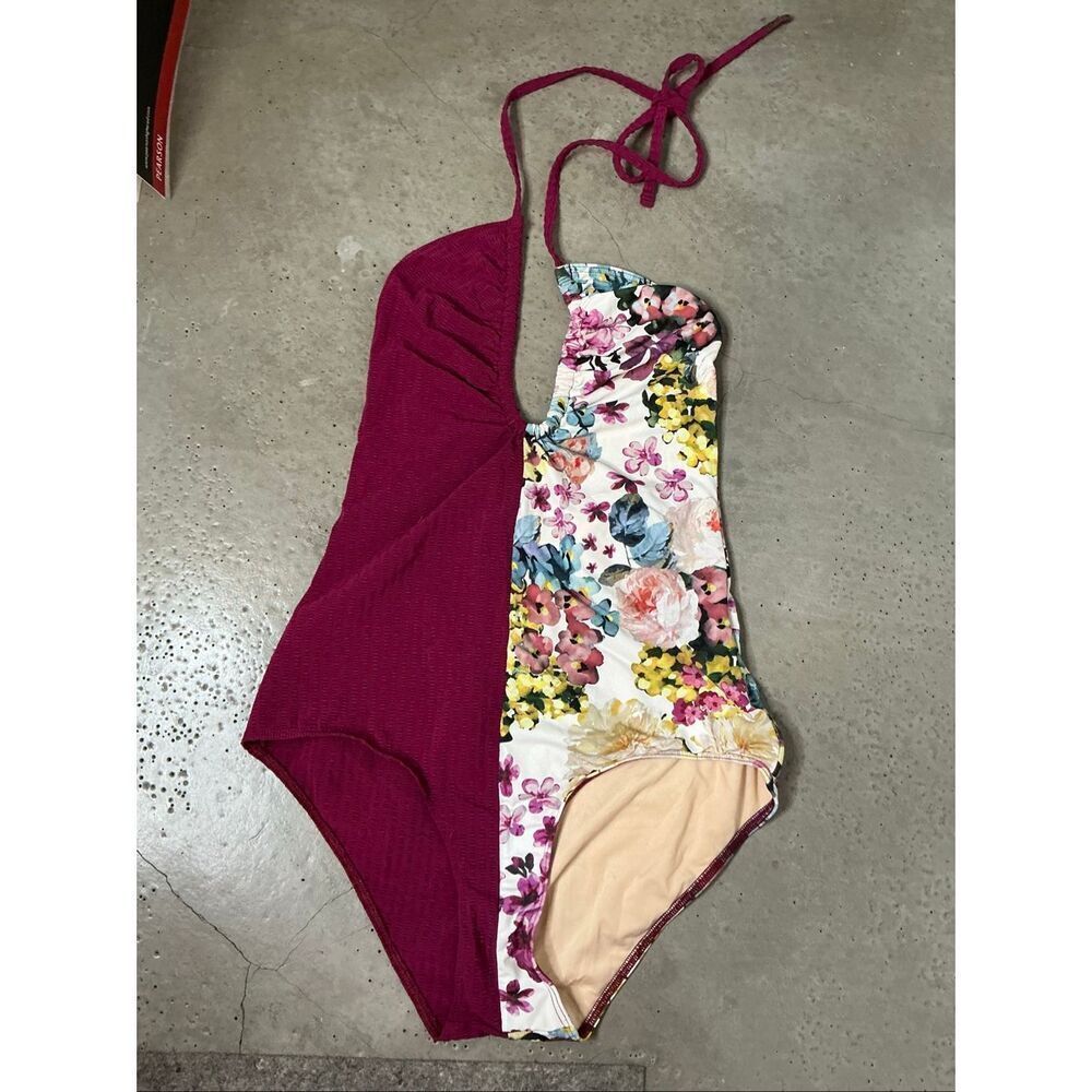 Albertine Halter Floral Swimsuit